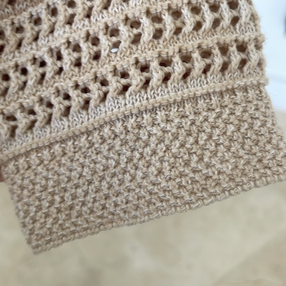 JOE FRESH CREAM OPEN KNIT OVERSIZED SWEATER - Picture 3 of 5